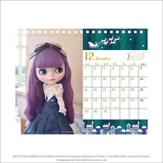 Blythe "2025 Blythe Desktop Calendar Exquisite Pleasure"