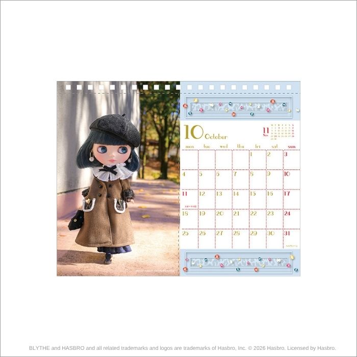 Blythe 2027 Desktop Calendar "Timeless Moments"