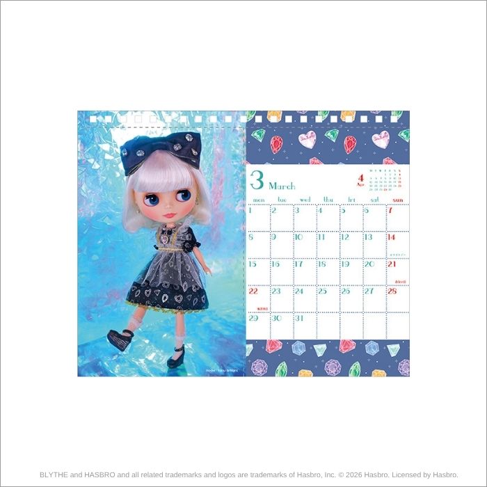 Blythe 2027 Desktop Calendar "Timeless Moments"