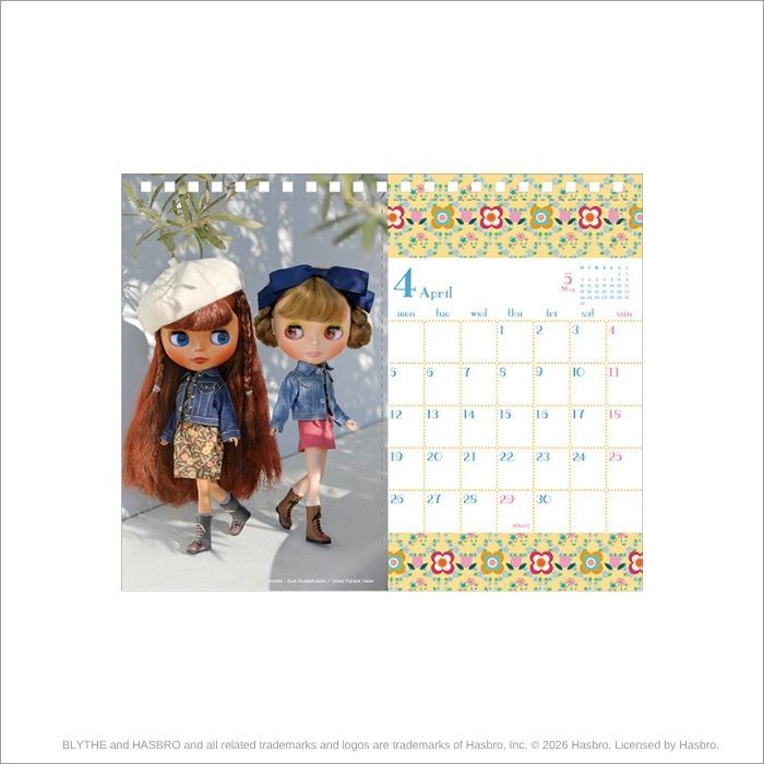 Blythe 2027 Desktop Calendar "Timeless Moments"