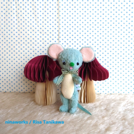 ☆OOAK☆ぬいぐるみ「町のねずみ（gray）」by ninaworks