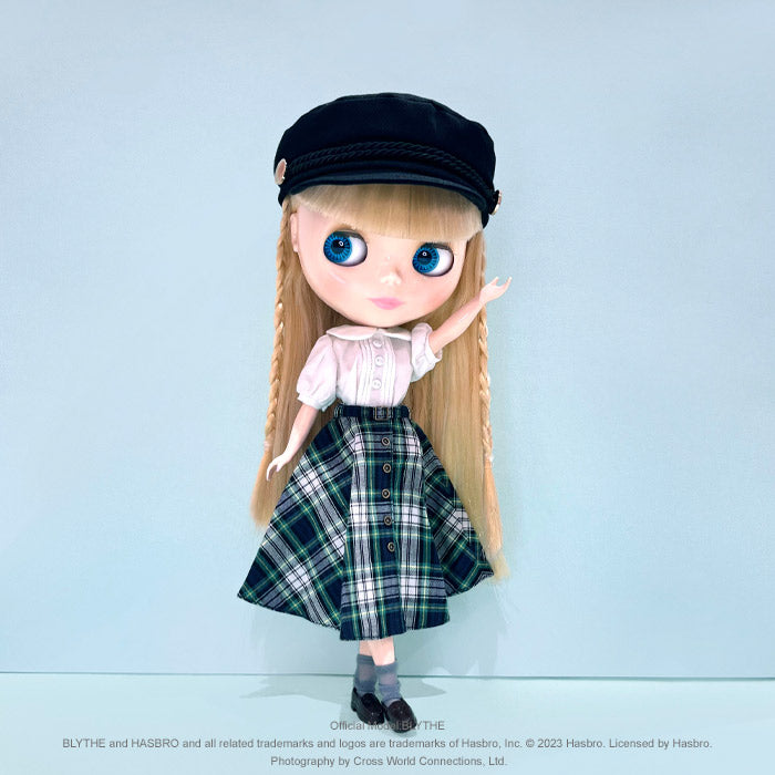 Dear Darling fashion for dolls "Checked Skirt with Buckle"