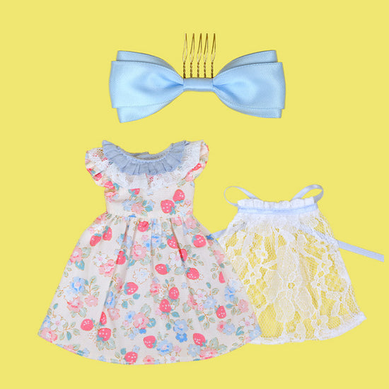 Dear Darling fashion for dolls "Dress with lace apron set"