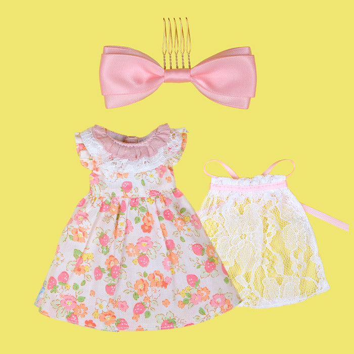 Dear Darling fashion for dolls "Dress with lace apron set"