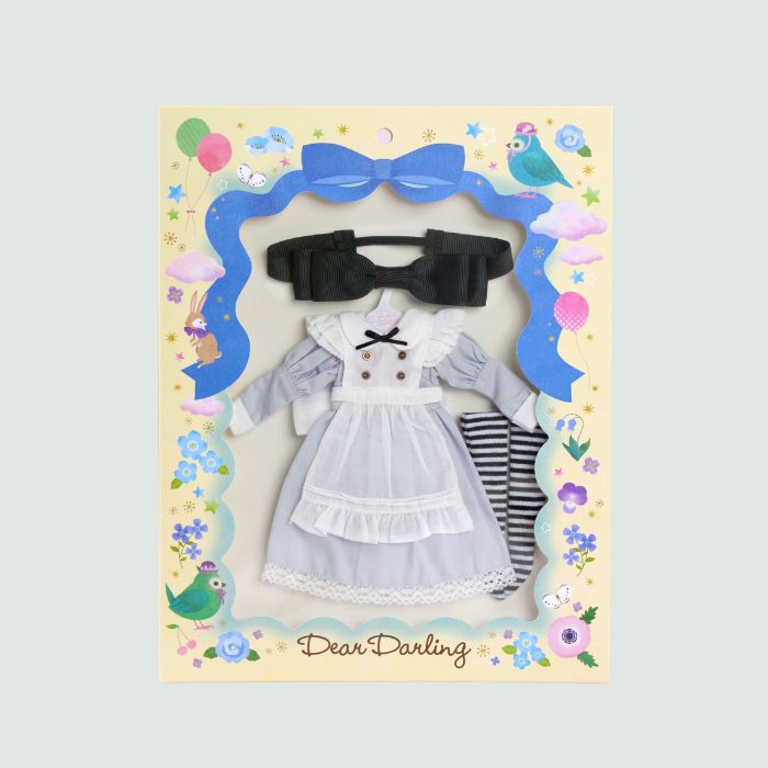 Dear Darling fashion for dolls "Alice Set - Blue Gray"