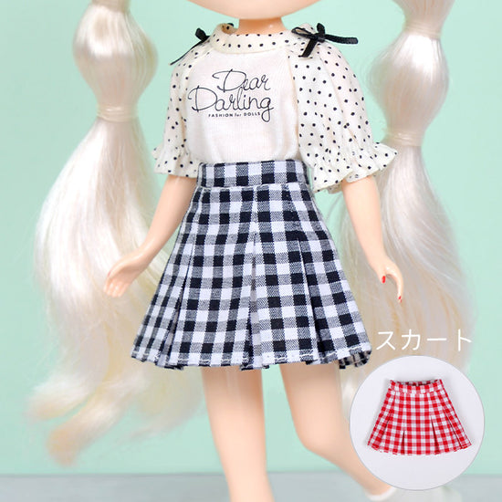 Dear Darling fashion for dolls "Box Pleated Skirt"