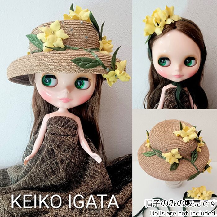 ドール用小物（ネオブライスサイズ）「フラワーパワー（イエロー）」by KEIKO IGATA