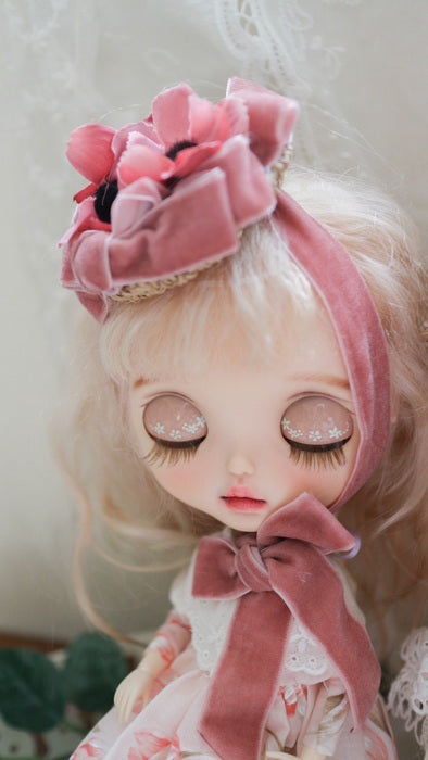 ドレスセット（ネオブライスサイズ）「Laetitia Collection 〝fleurs roses〟《~ deux ~》」by Laetitia