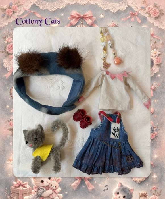 ☆一点物☆ アーティストオリジナルドール(ネオブライス)「✩.*˚cottony  cats ✩.*˚」by Macocodoll