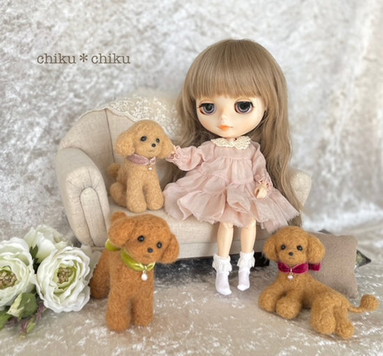 ☆OOAK☆ Stuffed Toy "Deep red (standing pose)" by chiku＊chiku