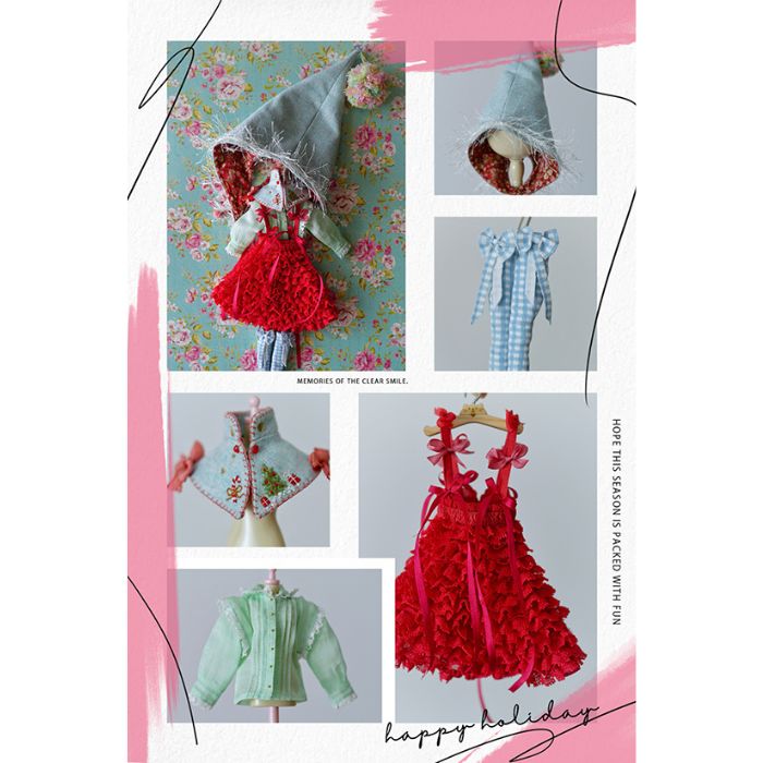 Load image into Gallery viewer, Dress Set(Neo Blythe size) &amp;quot;Christmas Miracle in the Magic Forest&amp;quot; by JiajiaDoll

