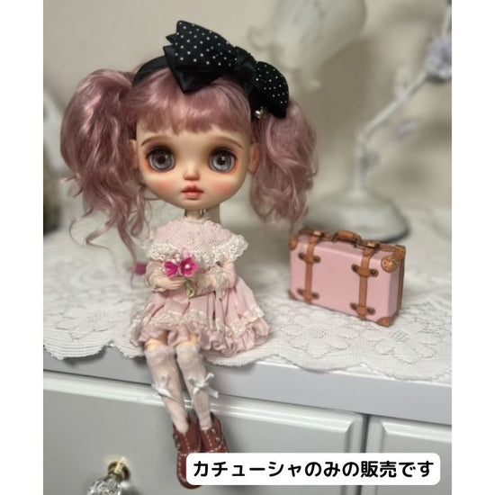 Doll Accessories(Neo Blythe Size) "Dot-patterned catsuit" by m-ribbon 