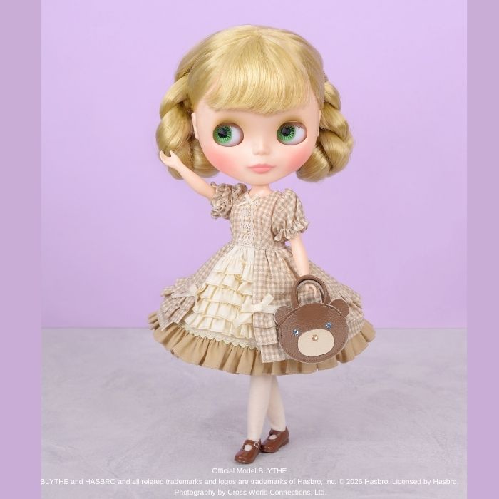 Dear Darling fashion for dolls「くま耳ヘッドドレス付きドレスセット」
