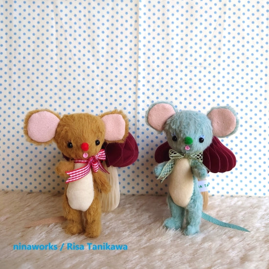 ☆OOAK☆ぬいぐるみ「町のねずみ（gray）」by ninaworks