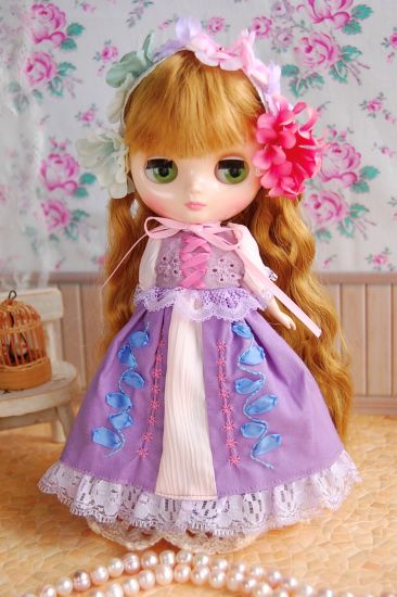 Dress set (Middie Blythe Size) "Rapunzel" by TIROL