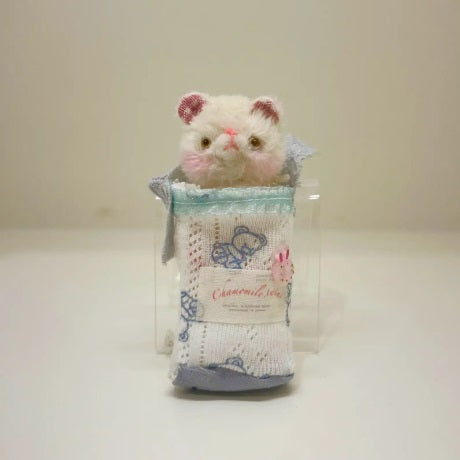 ☆OOAK☆ Stuffed toy "Baby Hammock Bear (Milk)" by chamomile. twins