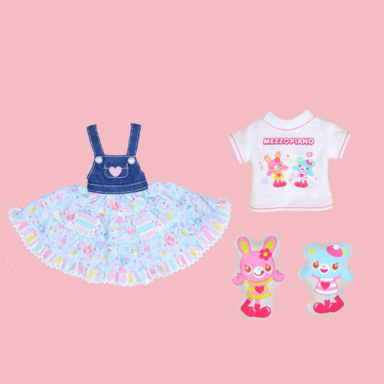 Dear Darling fashion for dolls  "mezzo piano collaboration Mimi Popo dress set"