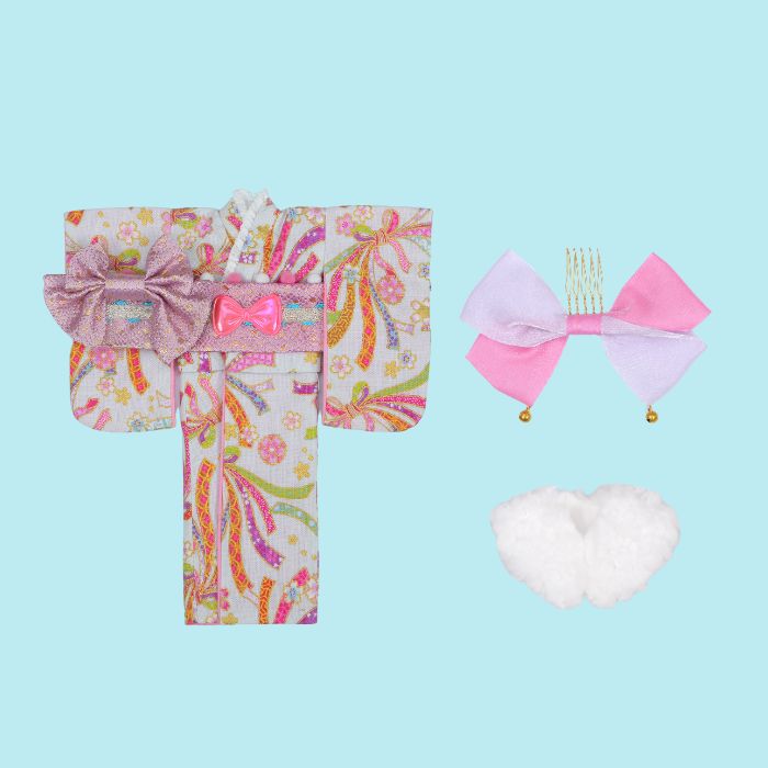 Dear Darling fashion for dolls「リボン柄着物セット」