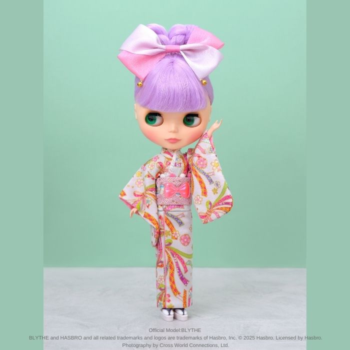 Dear Darling fashion for dolls「リボン柄着物セット」
