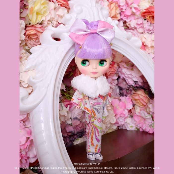 Dear Darling fashion for dolls「リボン柄着物セット」