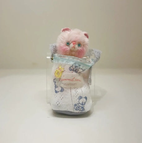 ☆OOAK☆ Stuffed toy "Baby Hammock Bear (Peach)" by chamomile. twins