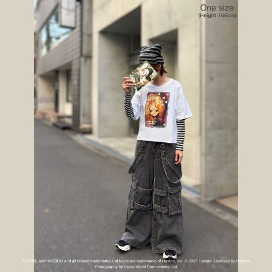 ブライス「ビッグTシャツ クロップ」- wish for love and peace