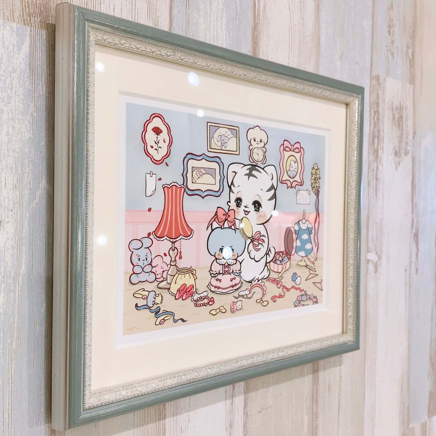 Load image into Gallery viewer, Art (Giclee) &amp;quot;ふたりあそび (Futari-Asobi)&amp;quot; by ARU.
