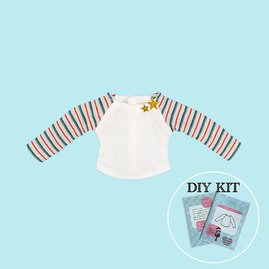 Load image into Gallery viewer, Dear Darling fashion for dolls &amp;quot;DIY sewing kit Raglan Cut and Sew&amp;quot; 22cm doll size

