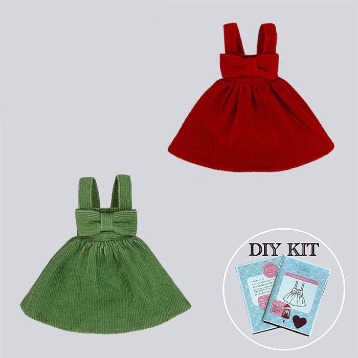 Load image into Gallery viewer, Dear Darling fashion for dolls &amp;quot;DIY sewing kit Ribbon Jumperskirt&amp;quot; 22cm doll size
