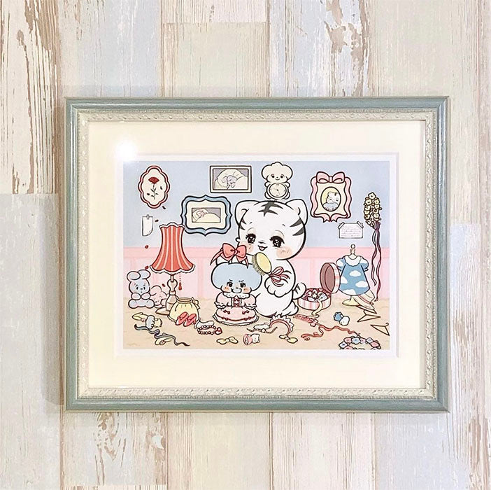 アート(ジークレー)「ふたりあそび」by ARU. – Junie Moon Online Shop