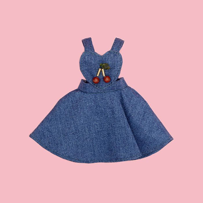 [Winter Sale]Dear Darling fashion for dolls「チェリージャンパースカート」