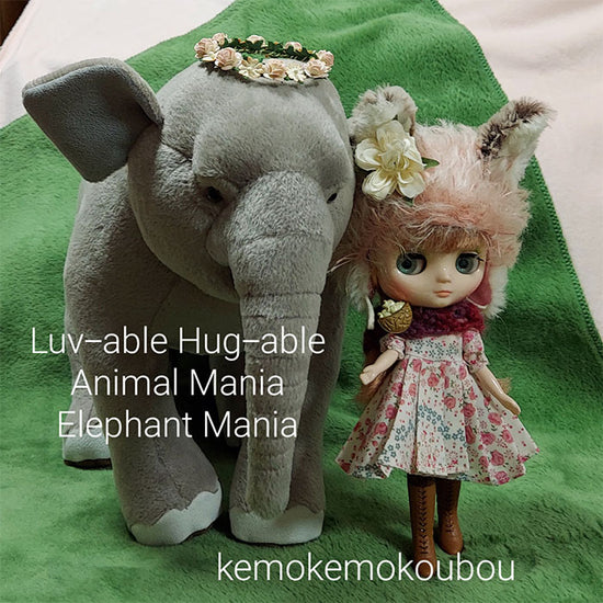 Load image into Gallery viewer, ☆OOAK☆ Plush toy &amp;quot;elephant mania&amp;quot; by  けもけも工房(kemo kemo koubou)
