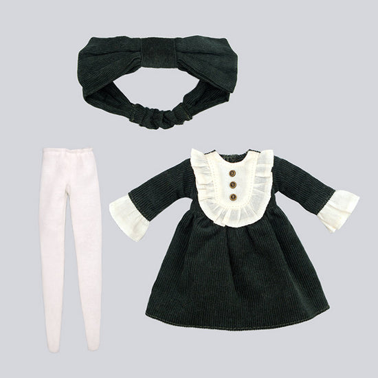 Load image into Gallery viewer, Dear Darling fashion for dolls &amp;quot;Frilled yoke dress set&amp;quot;
